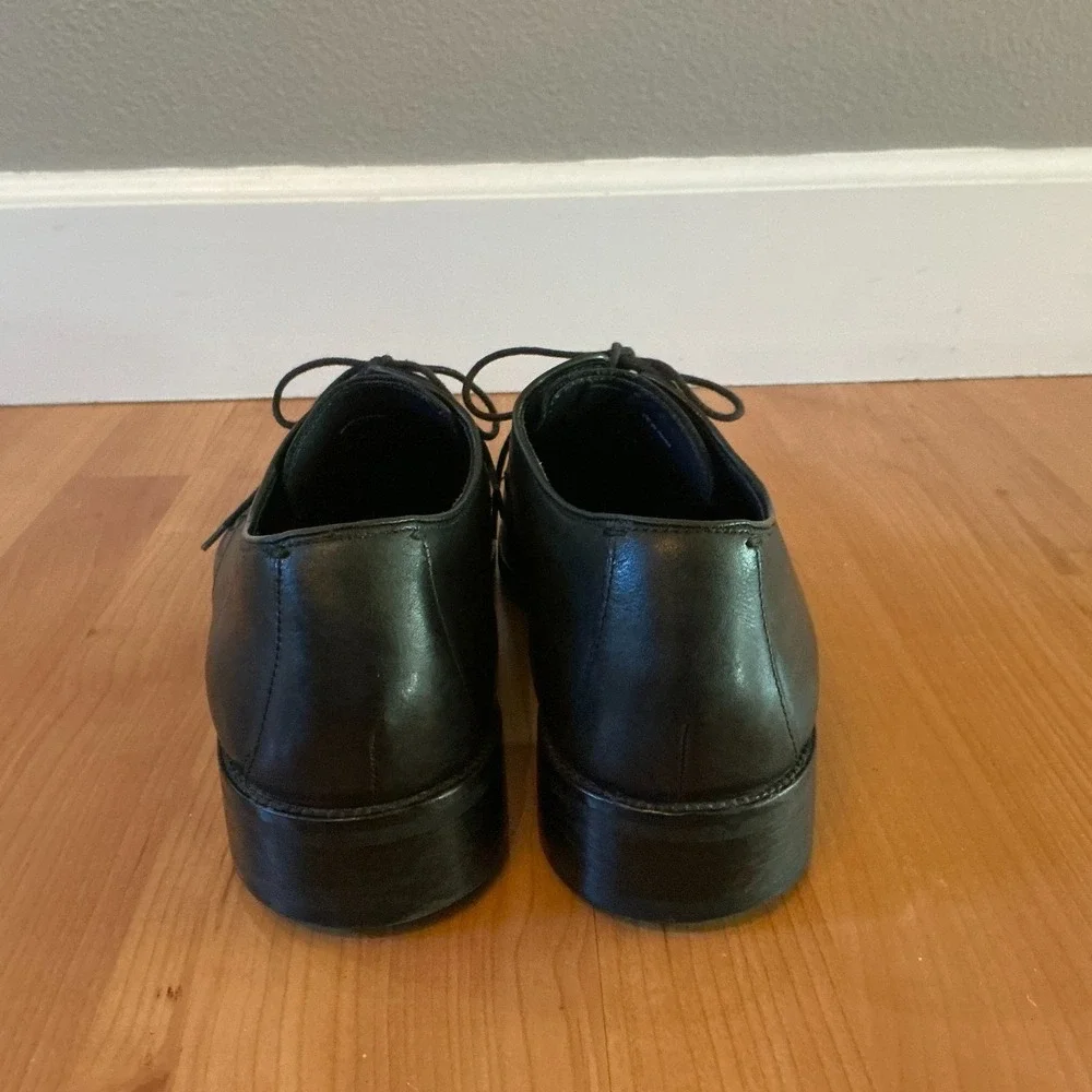 Cole Haan Lenox Hill Grand.OS Cap Toe Derby Dress Shoes Black Leather 13M C11630